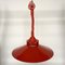 Vintage Estonian Red Metal Pendant Lamp from ZESI Nowe, 1970s 11