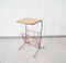 Vintage Metal & Teak Side Table with Magazine Rack, Image 1