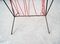 Vintage Metal & Teak Side Table with Magazine Rack, Image 7