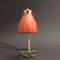 Mid-Century French Red Brass Table Lamp, 1950s 10