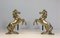 French Brass Horse Andirons, 1970s, Set of 2 3