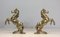 French Brass Horse Andirons, 1970s, Set of 2 1