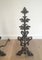 Late 19th-Century Wrought Iron Andirons, Set of 2, Image 4