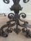 Late 19th-Century Wrought Iron Andirons, Set of 2, Image 10