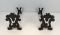 Wrought and Cast Iron Andirons, 1940s, Set of 2, Image 3