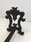 Wrought and Cast Iron Andirons, 1940s, Set of 2, Image 9