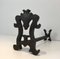 Wrought and Cast Iron Andirons, 1940s, Set of 2 6