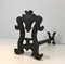 Wrought and Cast Iron Andirons, 1940s, Set of 2, Image 6