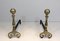 18th Century Bronze and Iron Andirons, Set of 2 5