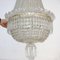Lámpara de araña Imperio vintage de cristal, años 30, Imagen 2