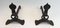 Modernist Wrought Iron Andirons, 1940s, Set of 2, Image 6