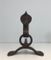 Modernist Wrought Iron Andirons, 1940s, Set of 2, Image 10