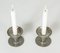 Functionalist Pewter Candlesticks from Gab, 1934, Set of 2 3