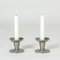 Functionalist Pewter Candlesticks from Gab, 1934, Set of 2 2