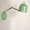 Vintage Mint Metal Wall or Table Lamp, 1981 2