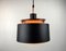 Lampada Mid-Century nera in rame, Immagine 1