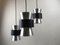 Three Piece Ceiling Light by Johannes Hammerborg for Fog & Mørup, 1960s 4