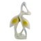 Art Deco Hungarian Porcelain Swan Couple Statuette from Holloaza, 1930s 1