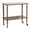 Italian Walnut Bar Cart or Console Table, 1950s 2