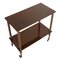 Italian Walnut Bar Cart or Console Table, 1950s, Image 7