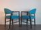 Danish Dark Stained Beech Armchairs by Kurt Olsen for Slagelse, 1950s, Set of 4 11