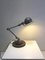 Lámpara de escritorio industrial articulada verde de Jieldé, años 50, Imagen 1