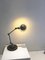 Lámpara de escritorio industrial articulada verde de Jieldé, años 50, Imagen 3