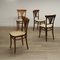 Antique No. 221 Chairs from Thonet, 1900s, Set of 4 5