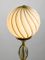 Large Brass-Plated Metal & Glass Floor Lamp from VeArt, 1980s 7