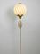 Large Brass-Plated Metal & Glass Floor Lamp from VeArt, 1980s 5