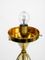 Large Brass-Plated Metal & Glass Floor Lamp from VeArt, 1980s, Image 14