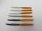 Art Deco Bakelite Fruit Knife Set, Set of 6 5