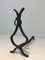 Wrought Iron Andirons, 1940s, Set of 2, Image 5