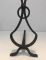 Wrought Iron Andirons, 1940s, Set of 2, Image 11