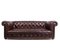 Vintage Leather Chesterfield Sofa, 1960s, Image 1