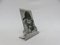 Französische Art Deco Bilderrahmen aus poliertem Aluminium, 2er Set 11
