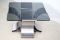 Small Glass & Steel Coffee Table by Francois Monnet, 1970s, Image 2