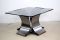 Small Glass & Steel Coffee Table by Francois Monnet, 1970s 5