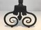 18th Century French Wrought Iron Andirons, Set of 2 12