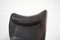 Wingback Leather Lounge Chair by K. Rasmussen for Peter Wessel, 1960s, Image 7