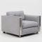 Fauteuil Mid-Century en Tissu Gris, 1960s 1