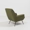 Grüner Mid-Century Sessel aus Wolle von Gio Ponti für Minotti 10