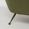 Mid-Century Green Wool Lounge Chair by Gio Ponti for Minotti 3