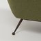 Mid-Century Green Wool Lounge Chair by Gio Ponti for Minotti, Image 3