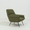 Mid-Century Green Wool Lounge Chair by Gio Ponti for Minotti 1