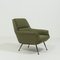 Mid-Century Green Wool Lounge Chair by Gio Ponti for Minotti, Image 1