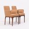 Mid-Century Tan Leather Dining Chairs from Porada, Set of 2 10