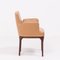 Mid-Century Tan Leather Dining Chairs from Porada, Set of 2, Image 4