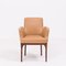 Mid-Century Tan Leather Dining Chairs from Porada, Set of 2, Image 1