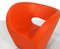 Orange Leather Victoria & Albert Chair by Ron Arad for Moroso, 2005, Set of 2 2